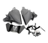 Aileron de Moto pour FZ09 pour FZ-09 pour MT-09 pour MT 09 2021-2024 Sabot Moteur Inférieur Carénage Protections Couvercle Sabot Moteur Moto Aileron aérodynamique(Look de Fibre de Carbone)