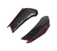 Aileron de Moto pour Kawasaki NINJA400 Aerodynamic Wing | 2018-2024 Kit Fixed Aileron aérodynamique pour moto(Carbon Pattern Red)