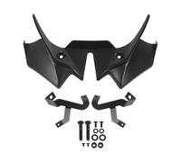 Aileron de Moto pour Kawasaki pour Z650 pour Z 650 2020-2024 Kit De Déflecteur D'aile Moto Becquet Avant Ailettes Panneau De Cône De Nez Avant Bec De Carénage Aileron aérodynamique(Noir)