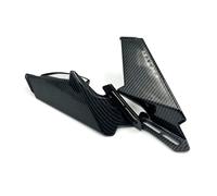 Aileron De Moto Pour YZF R6 R1 R25 R3 R125 R15 Moto Rétroviseur Aileron Réglable Carénage Spoiler Avec Rétroviseur Mi Moto Aileron Avant(Carbon Fiber)