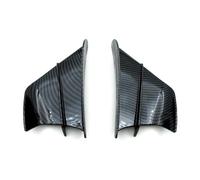 Aileron de Moto Spoiler Kit D'aile Aérodynamique D'aile Moto en Fibre Carbone pour Kawasaki Z650 Z900(Bright Carbon)