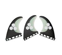 Aileron de planche à pagaie Ailerons G5/G7 for planche de surf 3 pièces/ensemble accessoires de pagaie en carbone ailerons de Surf Profitez bien des activités de surf(White L)