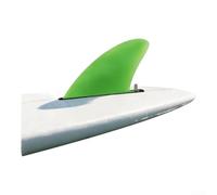 Aileron de planche de surf de 11,7 cm pour planche à pagaie et longboard avec fixation à vis amovible et capacité de rotation réactive (avec vis vertes)