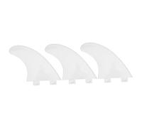 Aileron de planche de surf G5 3 pièces, jeu d'ailerons de propulseur de planche de surf, accessoire de planche de Surf, détournement d'eau gauche, milieu droit (White)