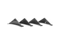 Aileron De Requin Universel pour Pare-Chocs Arrière Voiture Diffuseur Pare-Chocs Arrière pour A3 8P 8V, A4 B8, A5 A6 Q3 Q5 RS5 RS6 RS7 S3 S4 Lot 4(Carbon Fiber Look)