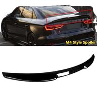 Aileron de spoiler arrière, Compatible avec Audi 2014-2020, Mise à niveau stylée, Noir brillant