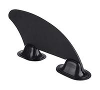 Aileron de suivi de dérive de kayak avec 2 bases | Points de montage d'ailerons intégraux, accessoire de canoë pour bateaux de kayak de planche de bassin versant noir