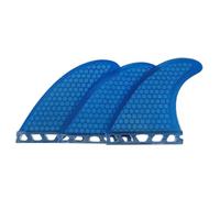 Aileron de Surf Single Tab Aileron Planche Aileron Aileron Fibres pour Stabilité et Contrôle Accrus avec Flex Équilibré , Bleu , Size to 1