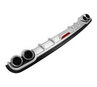 Aileron de Voiture 120-128CM Voiture Pare-Chocs Arrière Diffuseur Lèvre Spoiler Canard Automobile Protecteur Universel(Silver-120CM)