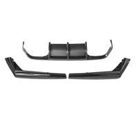 Aileron de Voiture 3 Pièces Protecteur Lèvre Pare-Chocs Arrière pour BMW F80 pour M3 F82 pour M4 2015-2020 Lèvre Becquet Diffuseur Pare-Chocs Arrière Spoiler Arrière Voiture(Look de Carbone)