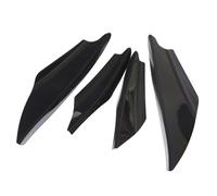 Aileron de Voiture Aileron Universel pour Pare-Chocs pour Avant et pour arrière Voiture ailerons latéraux ailerons séparation Pare-Chocs pour Avant Noirs ailerons