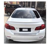 Aileron de Voiture Ailes Becquet Couvercle Coffre Arrière pour BMW Série 5 pour M5 F10 2010-2016 Berline 4 Portes Accessoires Réglage Style Extérieur Spoiler Arrière Voiture(Blanc)