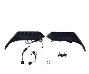 Aileron de Voiture Becquet Feu Toit Arrière pour Jeep pour Wrangler JK JL 2007 - 2023, Lampe LED 4 Couleurs Standard UE Et USA Voiture Becquets Arrière(2018- Up JL EUUSA)