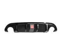 Aileron De Voiture Diffuseur Arrière Pare-Chocs Compatible pour Infiniti pour Q50 2014-2023 Becquet Lèvre Pare-Chocs Séparation avec Frein LED Aile de Queue de Voiture(Black1 14-17)