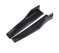 Aileron de Voiture Lot de 2 Jupes latérales Larges pour Voiture kit de séparateurs Jupes latérales modifiées Bas de Caisse Ailes Anti-Rayures Pare-Chocs 45 cm(45mm Matte Black)