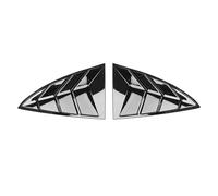 Aileron de Voiture pour Tesla pour modèle 3 2 pièces Autocollant Triangulaire de Lunette pour arrière de Voiture Autocollant extérieur en Fibre de Carbone Accessoires(1)