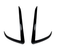 Aileron de Voiture pour Tesla pour modèle 3 Y 2 pièces Garniture pour Avant de Voiture lumière sourcil pour Vent Pare-Chocs Couverture Autocollant ABS feu(Glossy Black Model Y)
