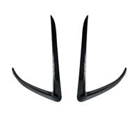 Aileron de Voiture pour Tesla pour modèle 3 Y 2 pièces Garniture pour Avant de Voiture lumière sourcil pour Vent Pare-Chocs Couverture Autocollant ABS feu(Carbon Fiber Model 3)