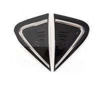 Aileron de Voiture pour Toyota pour CHR 2017 2018 2019 2020 2021 2 pièces côté Voiture pour Garde-Boue évents Panneau Garniture Couverture bâton(Chrome Black)