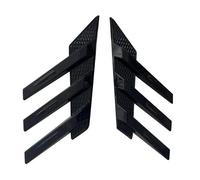 Aileron Fenêtre Arrière Décoration Générale Persiennes Fenêtre Aileron Arrière Décoratif Extérieur Spoiler Latéral Pare-brise Arrière Universel Ouïes Latérales(Glossy Black)