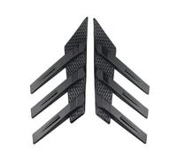Aileron Fenêtre Arrière Modification Générale L'évent Garde-boue Fenêtre Arrière Séparateur Becquet Latéral Persienne Triangulaire Décorative(Bright Black)
