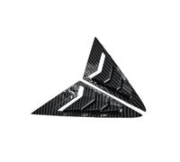 Aileron Fenêtre Arrière Voiture Pour Golf 7 MK7 MK7.5 2013~2019 Voiture Triangle Fenêtre Persienne Latérale Obturateur Store Pare Soleil Garniture Couverture Aileron Lunette Arrière(Carbon Black)