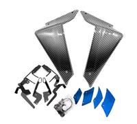 Aileron Latéral Aérodynamique Avant Moto Couvercle D'ailes Motorcycleénage À Ailes Fixes pour MT-09 Pour MT09 SP Pour MT 09 2021 - 2023 Spoilers Motos(Carbon Look-Blue)