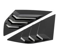Aileron latéral de Lunette arrière pour Focus St et RS Mk3 à hayon | Persiennes de Lunette arrière | Stores latéraux | Aérateurs de Lunette arrière | Noir Brillant