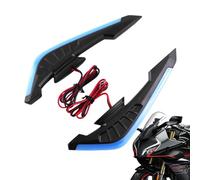 Aileron latéral de moto | 2 x aileron aérodynamique avec LED | Accessoires de modification de moto, autocollant dynamique pour vélo électrique
