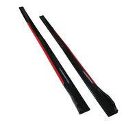Aileron Latéral Diffuseur 4 Pièces Universel Rouge Noir 2.4M Extensions De Jupe Latérale Jupes Latérales Voiture Séparateurs d'ailes Lèvre
