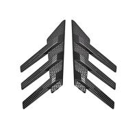 Aileron Latéral Fenêtre Arrière Autocollant Pare-brise Arrière 2 Pièces Séparateur Becquet Latéral Voiture Triangle Fenêtre Générale Décoration Extérieure Universelle(Carbon Fiber)