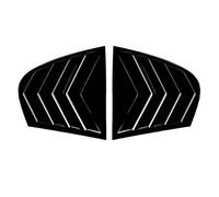 Aileron Latéral Fenêtre Arrière Pour 5 Classe Pour E60 2004-2010 Persiennes Voiture Fenêtre Arrière Obturateur Persienne Autocollant Revêtement D'habillage Kits(Glossy Black)