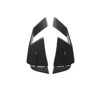 Aileron Latéral Fixe D'aile Aérodynamique De Moto, Accessoires pour ZX-25R/SE 2020 2021 2022 2023-2025 kit Spoiler(Matte Black)