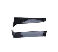 Aileron Latéral Lunette Arrière pour VW pour Golf 7 Variant Wagen 2014 2015 2016 2017 Aileron ABS avec Diffuseur Splitter Noir Brillant Effet Carbone(Fibre de Carbone)