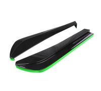 aileron latéral voiture Kit Diffuseur Pare Chocs Arrière Avec Aileron Et Aileron Canard Décorations Style Carrosserie Accessoires Extérieurs Universels Pour Voiture(Black Green)