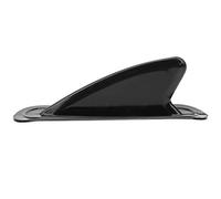 Aileron Longboard, Accessoire Surfboard en PVC Noir, Taille 21x6.5cm - Léger et Durable, Installation Facile, Parfait pour Petites Vagues et Plages Ventées