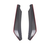 Aileron Lot 2 Diffuseurs Universels pour Pare-Chocs Arrière De Voiture Protection Contre Les Rayures Bande Protection pour Pare-Chocs Becquet Arrière(4 Carbon Fiber)