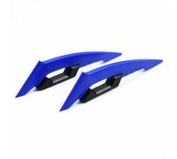 Aileron Moto Aileron Moto avec Autocollant Décoration Moto Adhésif 1 Paire pour Aileron Moto Scooter Universel Sabot Moteur Moto(Bleu)