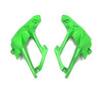 Aileron Moto Couvercle Panneau Latéral Supérieur Avant Carénage Plaque Réservoir Carburant pour Ninja400 pour Ninja250 EX400 2018 2019 2020 2021 2022 2023 Aile AéRodynamique(Green a Pair)