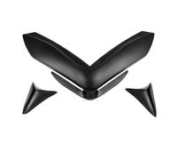 Aileron Moto Extension Couvercle D'extension Cône Nez Carénage Avant Moto pour Z900 2017 2018 2019 Spoilers(Le Noir)