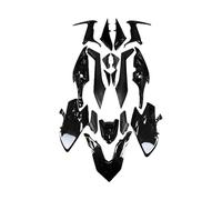 Aileron Moto Kit Carénage Moto en Plastique ABS pour Tmax560 2019 2020 2021 Accessoires Carrosserie Couvercle Carénage Aile AéRodynamique(C)