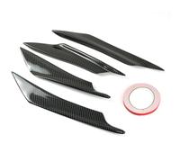 Aileron Moto Lot De 4 Ailerons Latéraux Universels pour Moto, Aileron Avant, Kit De Déflecteurs d'air, Accessoires Carénage Avant(Carbon Color)