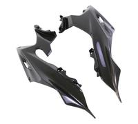 Aileron Moto Panneaux Carénage Arrière en Fibre Carbone pour R6 2017+ Accessoires Modifiés Pièces Rechange Coque Protection Cadre Aile AéRodynamique(Twill Weave Glossy)