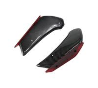 Aileron Moto pour BMW S1000RR 2010-2018 HP4 Accessoires Moto en Fibre Carbone Panneau Carénage Boîtier Spoilers D'appui Aile AéRodynamique(Carbon Pattern Red)