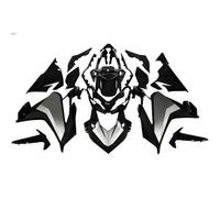 Aileron Moto pour CBR500R 2019 2020 2021 Accessoires De Moto Carénages Kit De Carrosserie Peinte par Injection en Plastique ABS Carénage Avant(Style B)