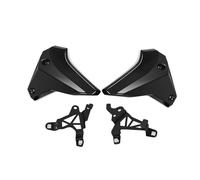 Aileron Moto pour MT-09 2024 2025 pour MT09 SP 2024 2025 Moto Avant Panneaux Latéraux Couvre Cadre Latéral Panneau Garde Carénage Capot Plaque Couverture Aile AéRodynamique(Le Noir)