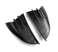 Aileron Moto pour NINJA300 pour NINJA400 pour NINJA650 pour ZX-10R pour ZX-25R H2 ZX4R Aileron D'aile Aérodynamique Universel pour Moto Carénage Avant(Look de Carbone)