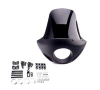 Aileron Moto pour Sportster pour Dyna 48 72 883 1200 XL Pare-Brise Haut Phare Carénage extérieur AV&Ant 5,75"
