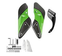 Aileron Moto pour Z900RS SE pour Cafe 2018-2024 ABS Moto Ventre Pan Moteur Spoiler Carénage Inférieur Corps Cadre Panneau Protecteur Aile AéRodynamique(Green)
