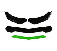 Aileron Panneaux latéraux Kit Diffuseur Lèvre Pare-Chocs Avant Voiture Pièces D'accessoires Extérieurs Universel(Vert)